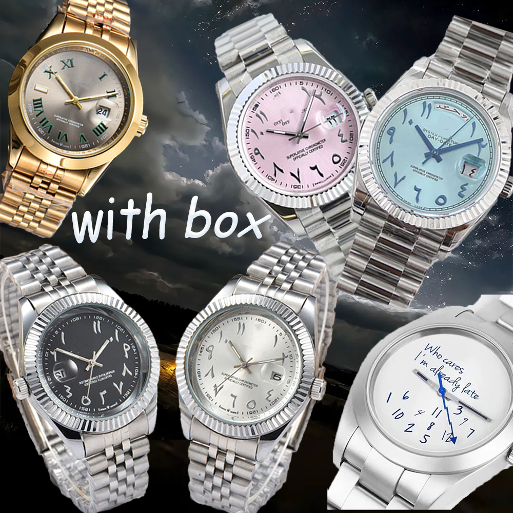 watch mechanical mens watch designer arabic numerals roman numerals water resistant sapphire glass stainless steel bracelet couple womans watches with box 41mm