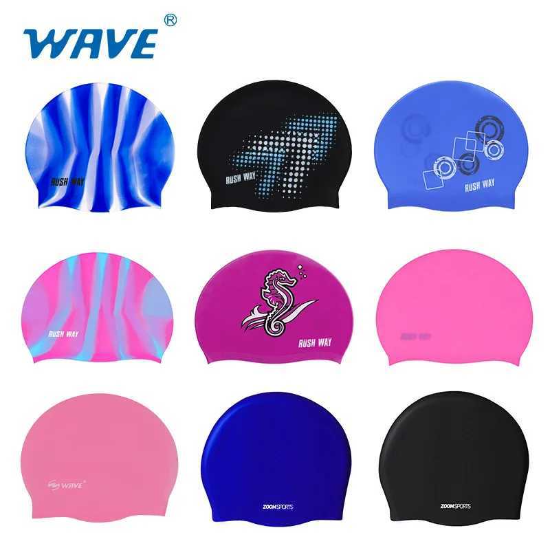 Swimming Pool Beach Swimming Adult Silicone Swimming Cap Mens and Womens Waterproof Solid Color Multi Color Swimming Cap CL241009