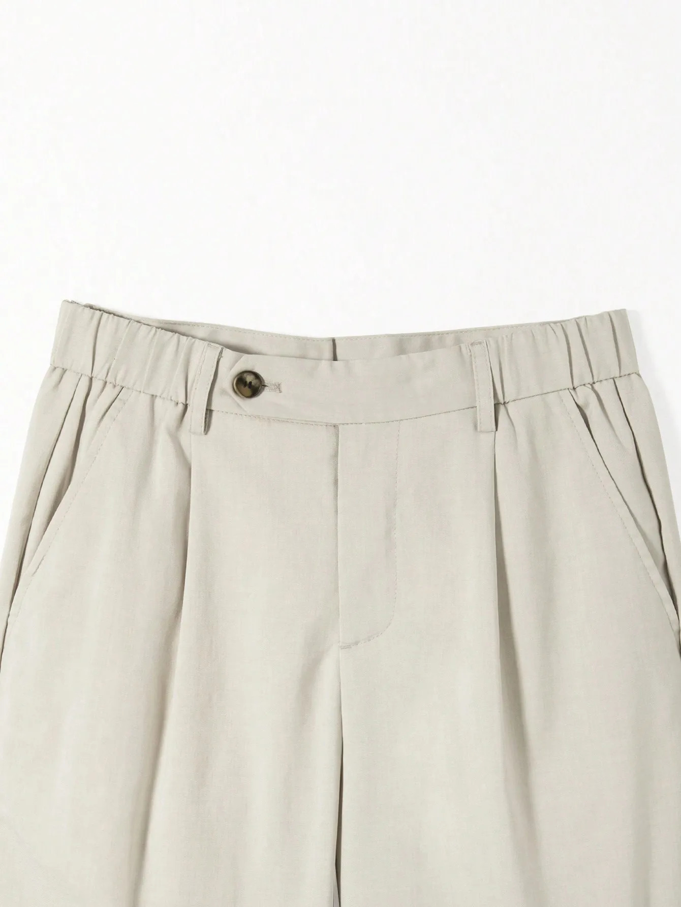Mens Classic Dress Pants - Formal Solid Color Slightly Stretchy for Comfortable Business Wear in Spring and Summer 241009