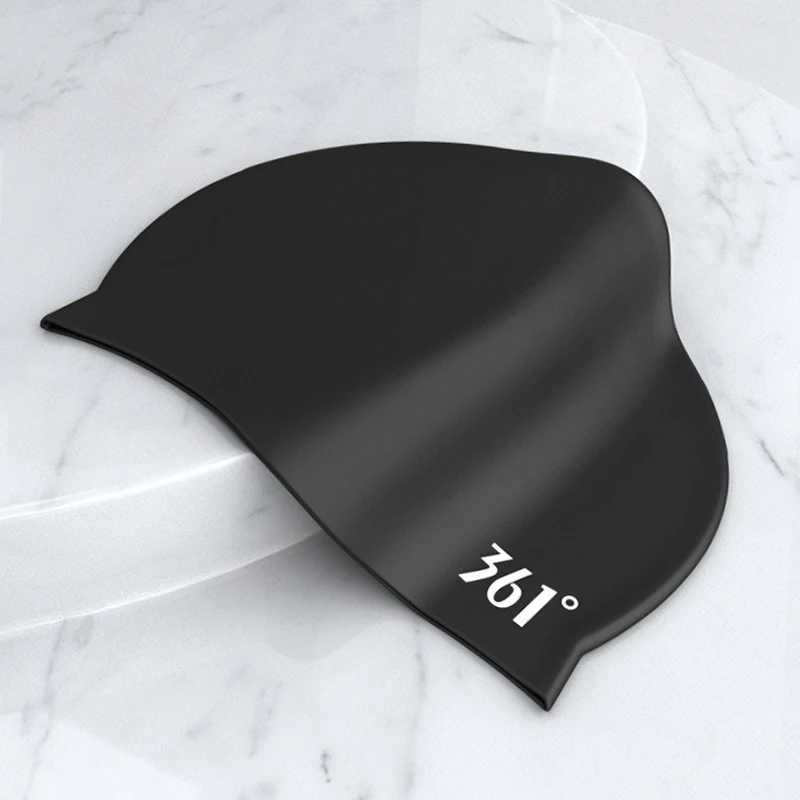 High elasticity silicone swimming cap for adult swimming training waterproof and comfortable sports pool cap CL241009