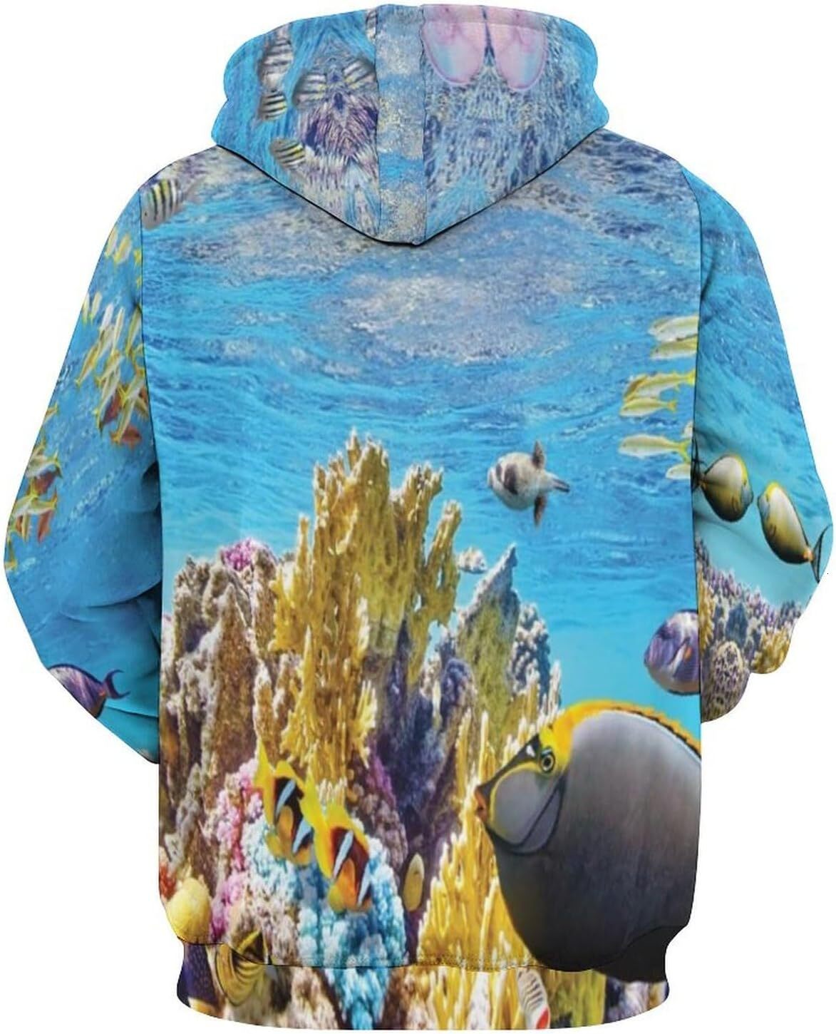 Hoodie for Mens Womens Mens Unisex Novelty Hoodies The Scenery Between New Moon City and Eureka on Coast of California Hooded Sweatshirt Graphic