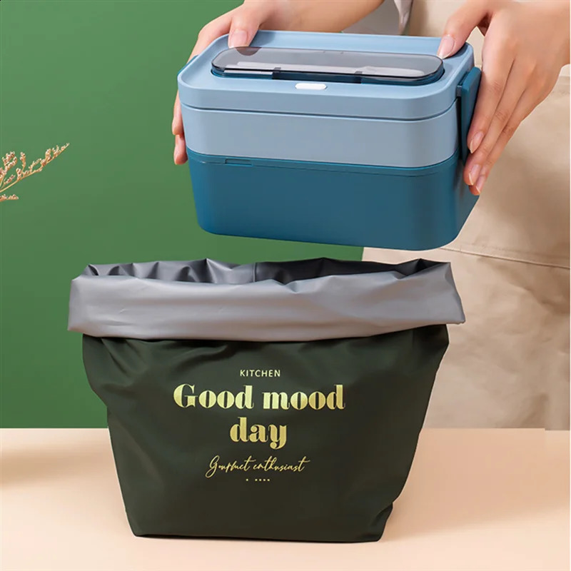 Portable Largecapacity Thermal Lunch Bags Waterproof Nylon Picnic Food Insulated Container Bento Cooler Bag for Work School 240925