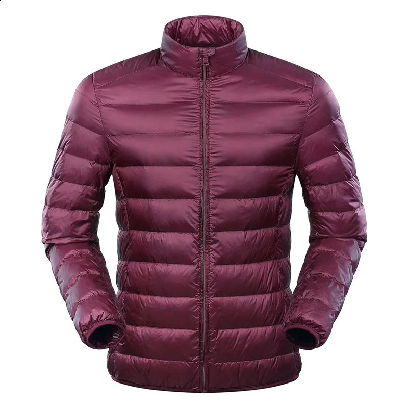 Down jacket mens ultra light down jacket mens duck down windproof lightweight feather jacket Chaqueta De Abajo Para Hombres 240930