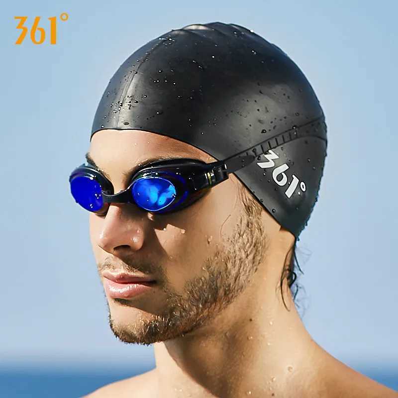 361 adult waterproof flexible silicone ear long hair protection surfing swimming cap Plus size diving cap water sports shower cap CL241009
