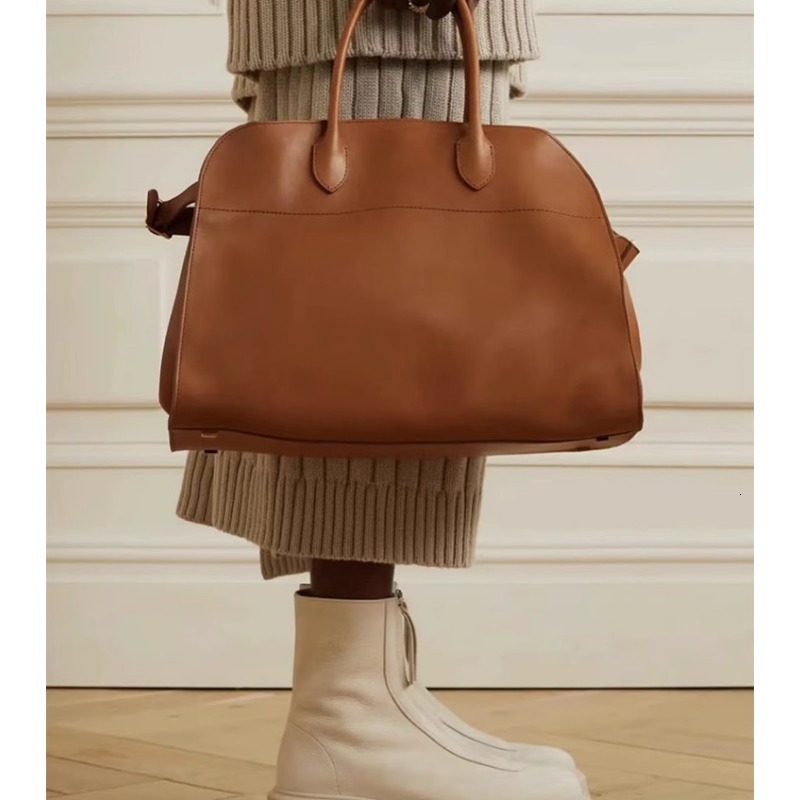 2024Design Handbag New Leather High-Capacity Commuting Fashionable Suede Tote Vintage Top Handle Retro Shoulder Bag