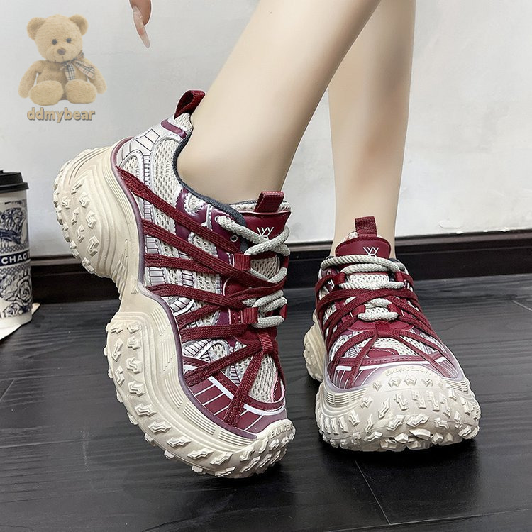 Ddmybear Short Paris Dad For Women 2024 New Strap Tire Durian Sole Casual Sports Shoes Chinese Brand Shoes F1011-67
