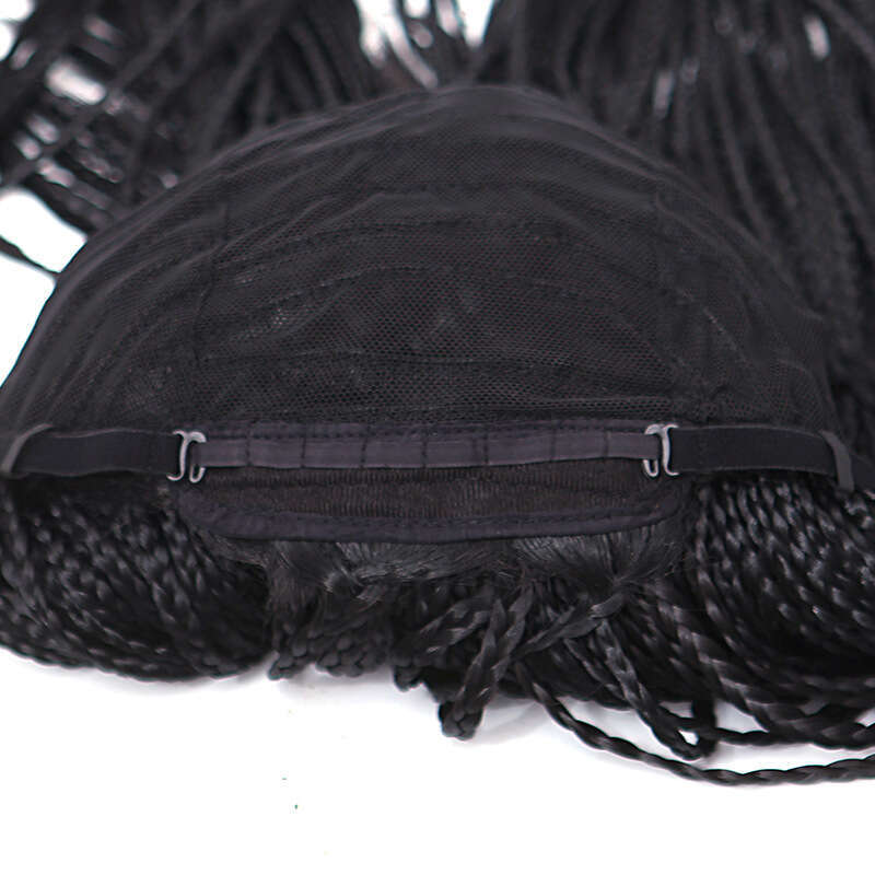 Triple Female Long Hair Elastic Mesh Box Braid Wigs Wig Full Headset