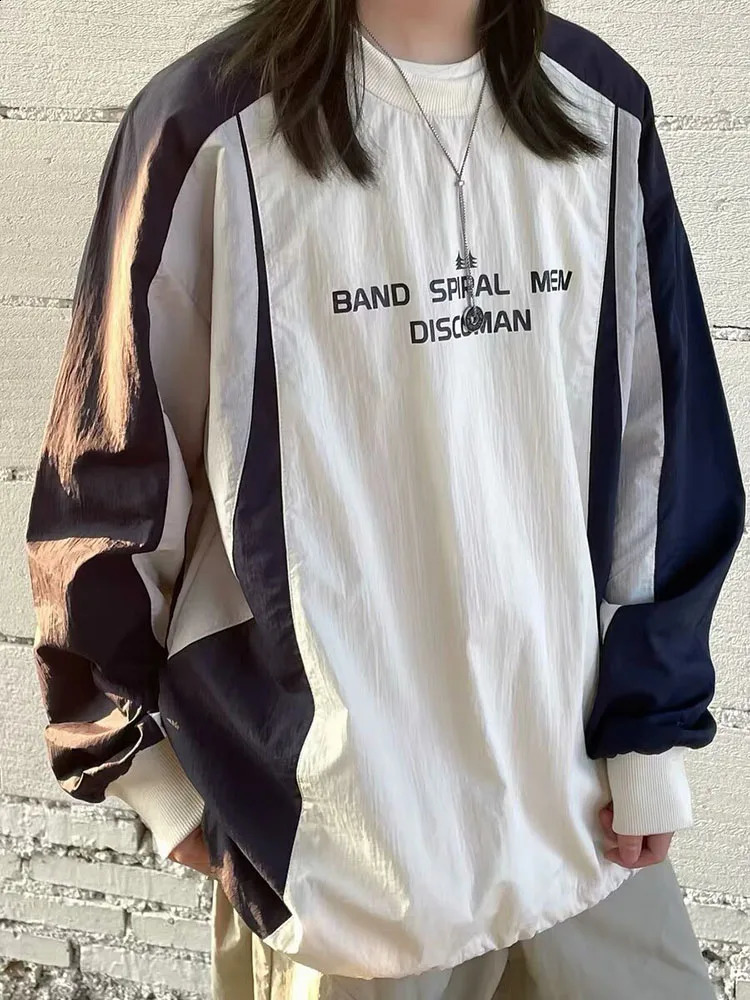 Japanese retro long sleeved sweatshirt mens preparatory ultra-fine staff autumn casual couple casual top 241007