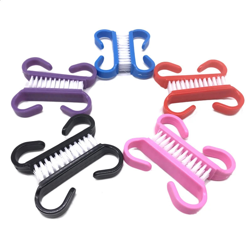 100pcs/batch UV gel nail care dedusting handle pink brush soft dedusting nail brush accessories package document processing 241008