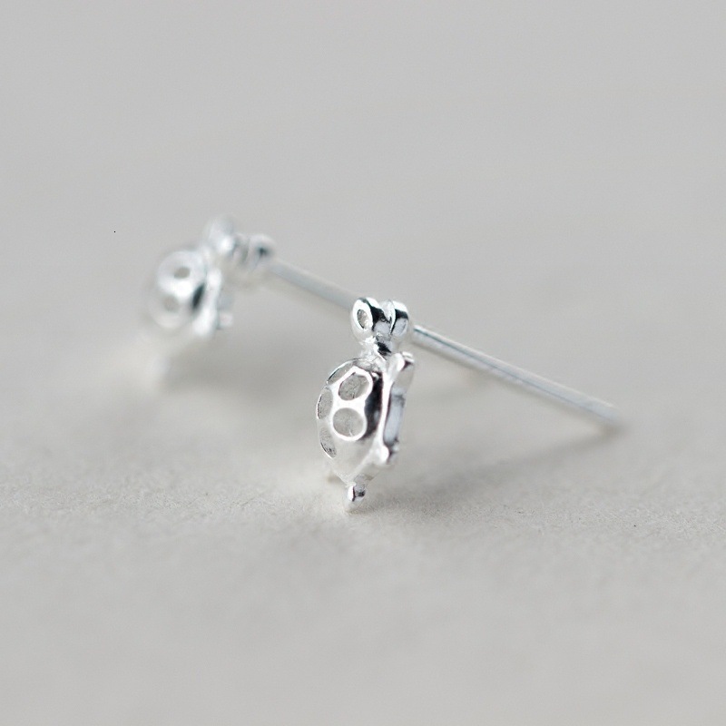 Needle Fashion Personality Cute Animal Little Turtle Male and Female Couple Earrings