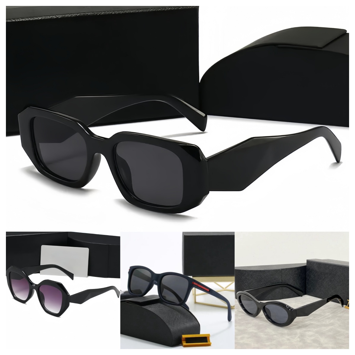 Mens Designer Sunglasses Outdoor Shades Fashion Classic Lady Sun glasses for Women Eyewear Mix Color Optional Triangular signature gafas sol de mujer with box