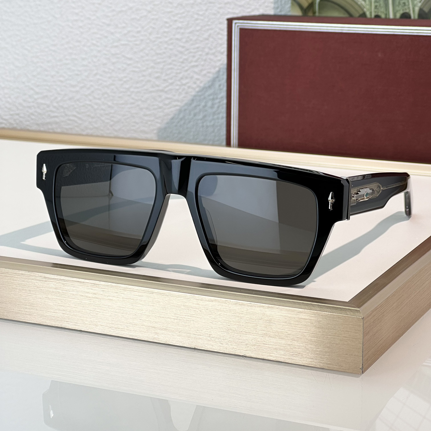 ACOMA Fashion Sunglasses For Men Women Summer Square Super Designer Stylish High Street Style Anti-Ultraviolet UV400 Plate Acetate Full Frame Glasses 