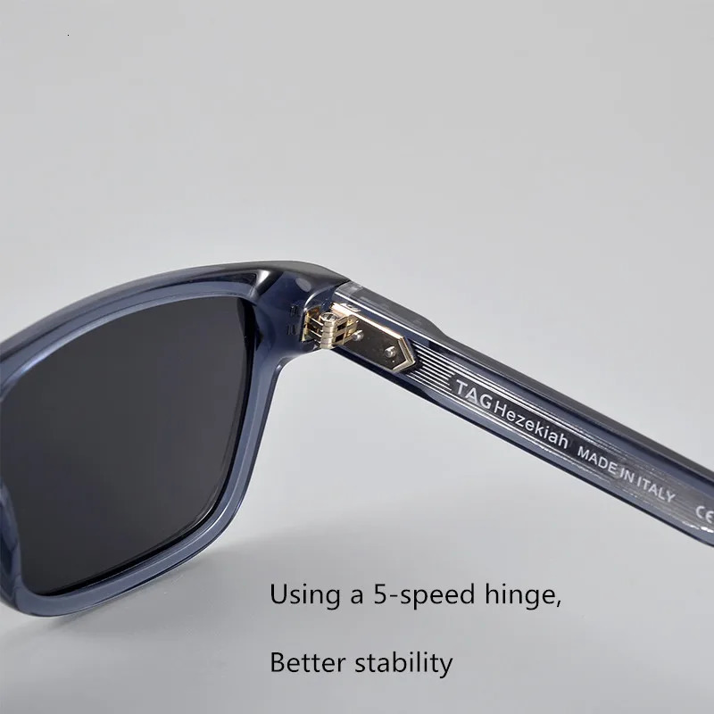 TAG Hezekiah vintage Sunglasses Men Women Retro round Driving Sun glasses Fashion UV400 Female acetate Sunglass 241007