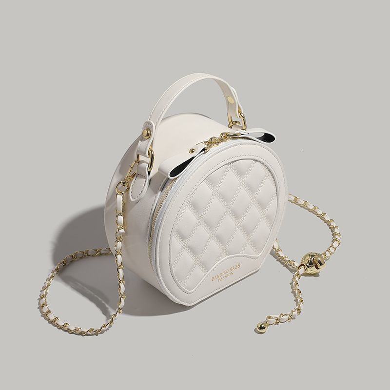 2025NEW Designer trend bag with high end texture for women fashion new fashionable handheld small round autumn chain shoulder crossbody