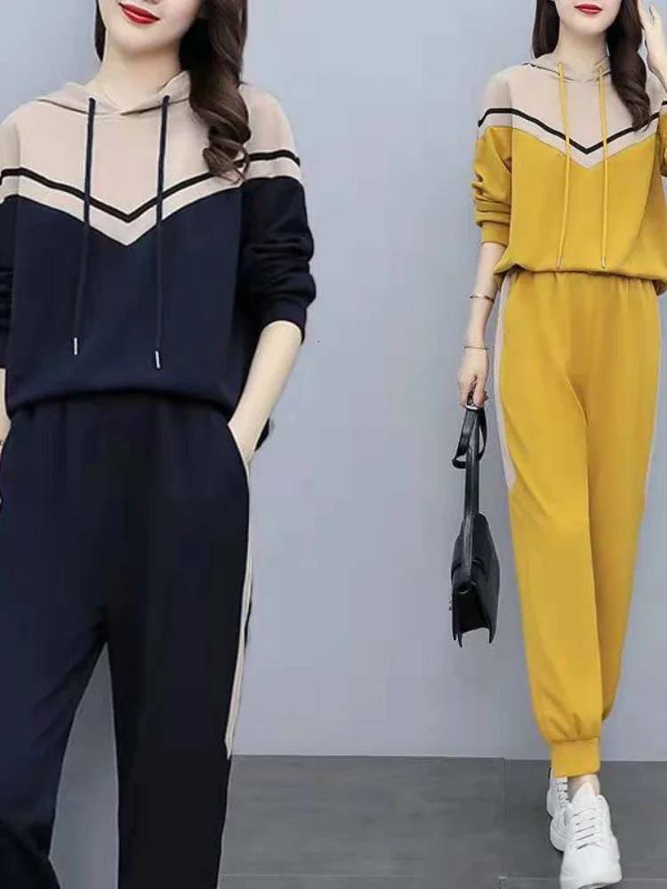 Womens Track and Field Wear Short Sleeve Tshirt Oversized Long Leg Running Set Summer Sportswear 241007