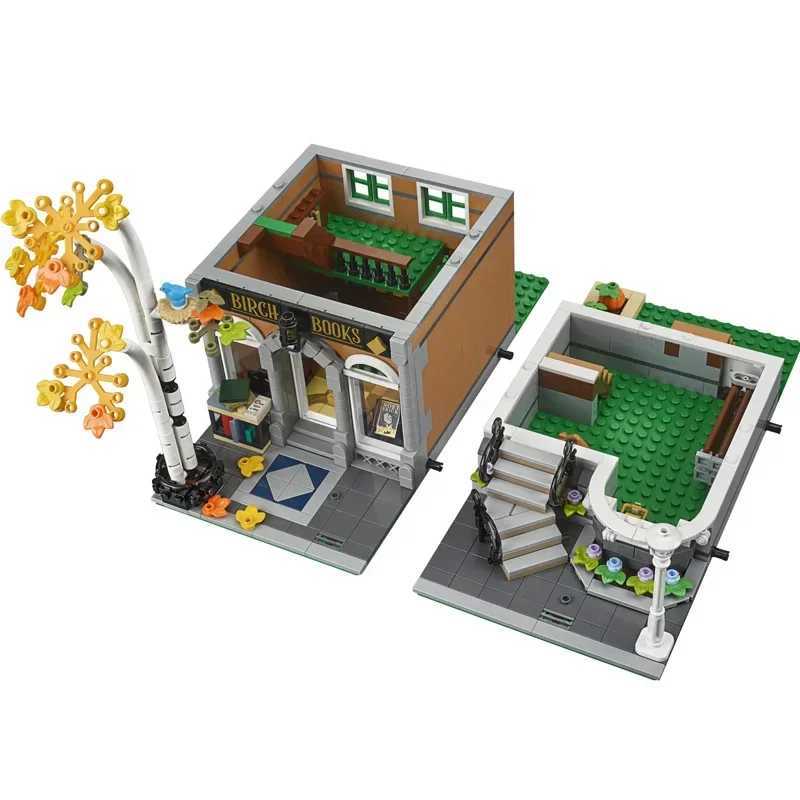 Blocks MINI Figures Bookshop Toy Bookstore Architecture City StreetView Building Blocks Bricks Christmas Gift Compatible 10270 z241009