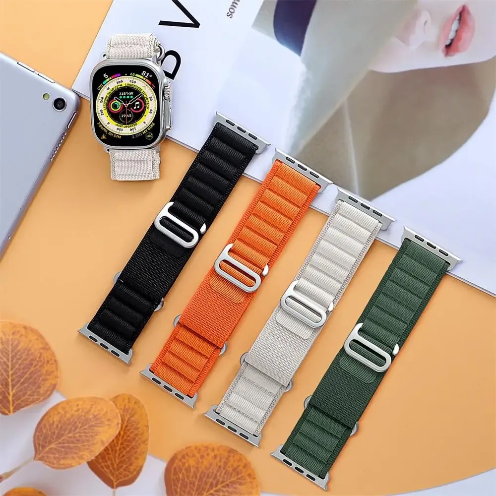 Alpine Loop Strap for Apple Watch Band 44mm 40mm 49mm 45mm 41mm 42mm 38mm correa bracelet iWatch Ultra series 10 9 8 7 6 5 3 se 8 band