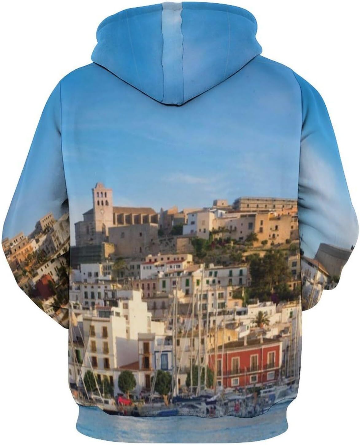 Hoodie for Mens Womens Mens Unisex Novelty Hoodies San Diego California Riverside Mirror Scenery Hooded Sweatshirt Graphic Hoodies sweatshirt