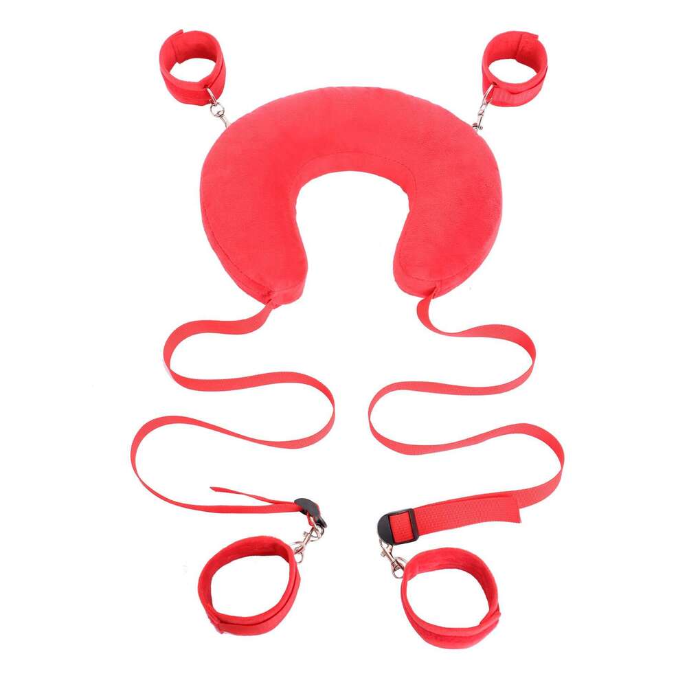 Cross border hot selling bed SM props, sex split leg pillows, integrated straps, sex handcuffs, foot cuffs, alternative adult products