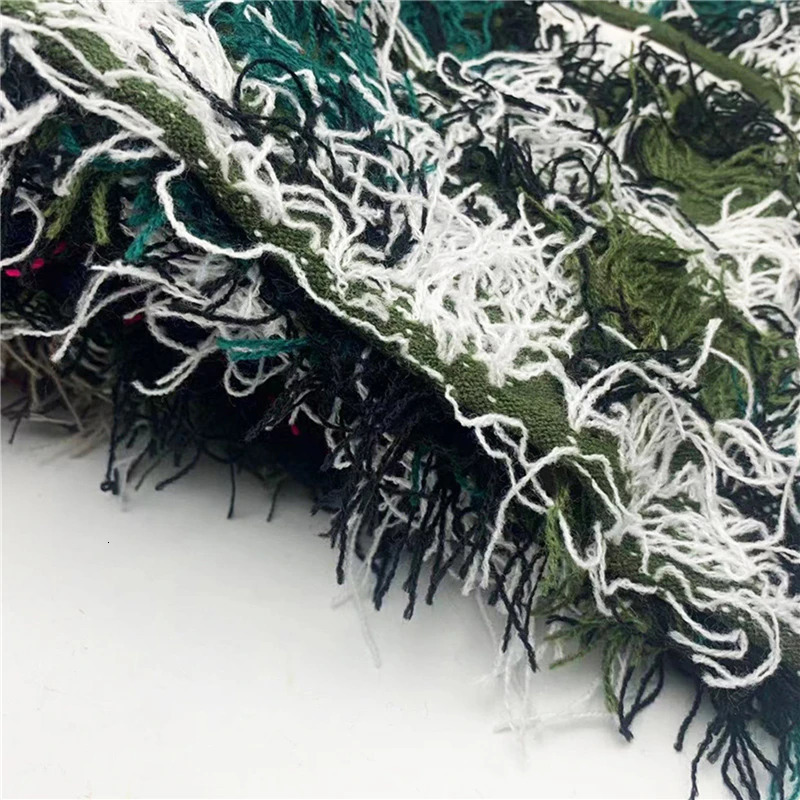 Hip Hop Balaclava Distressed Knitted Hat Full Face Ski Mask Womens Outdoor Camouflage Wool Beanies Mens 241009