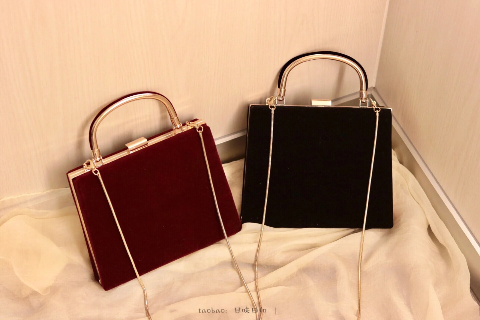 Womens Velvet Handbag Retro Top Handbag Evening Bag Wedding Party Bridal Clutch Bag Wallet Shoulder Bag 241008