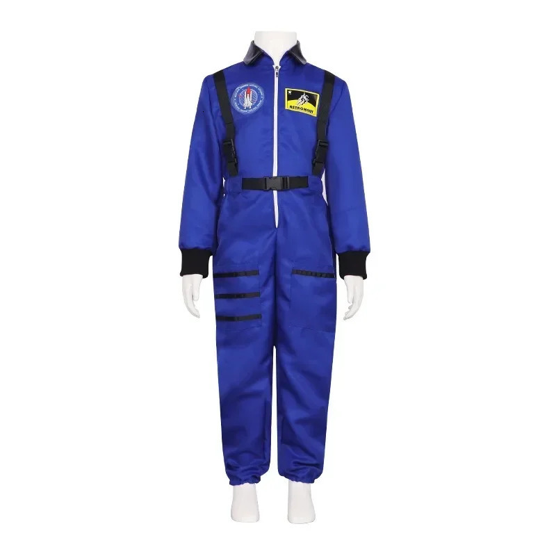 Astronaut costume rens adult space suit couple costume role-playing carnival zipper jumpsuit astronaut white costume 241009