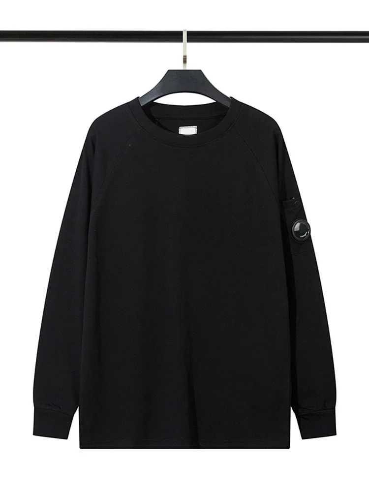 Men's Hoodies Sweatshirts Womens Trend Brand Lens Design hoodless Sweatshirt Mens Casual Round Neck with Pocket Autumn New Fashion Solid Q241009