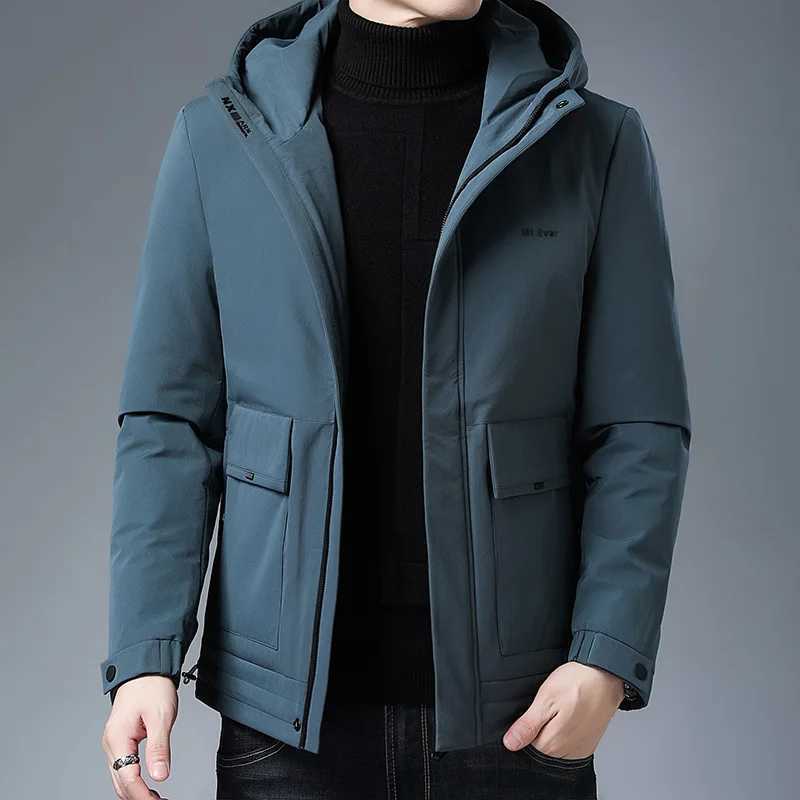 Top Grade Men Winter Coat 2024 New Arrivals Fashion Casual Thick Warm Windbreaker Jacket Brand Mens Clothes Hooded Coats LX241009