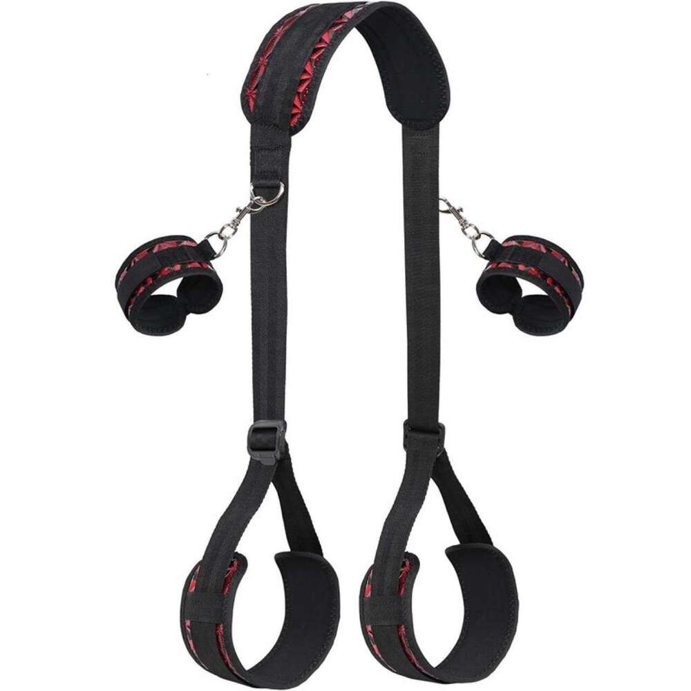 BDSM Upgraded Diamond Pattern Leg Strip Adult Sex Toys Diamond Pattern Handcuffs Cross border Manufacturer Wholesale