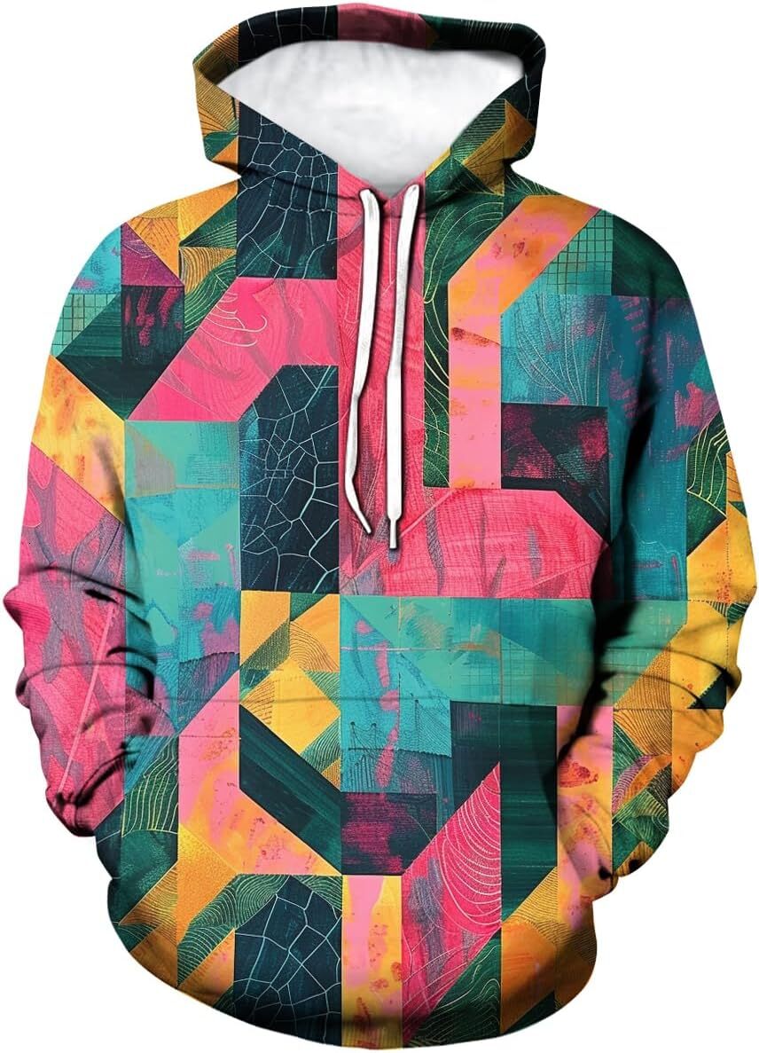 Hoodie for Mens Womens Mens 3D Printed Novelty Hoodie Hip Hop Hoodies Cool Graffiti Sweatshirt Hoody Casual Pockets Pullover Graphic Hoodies sweatshir