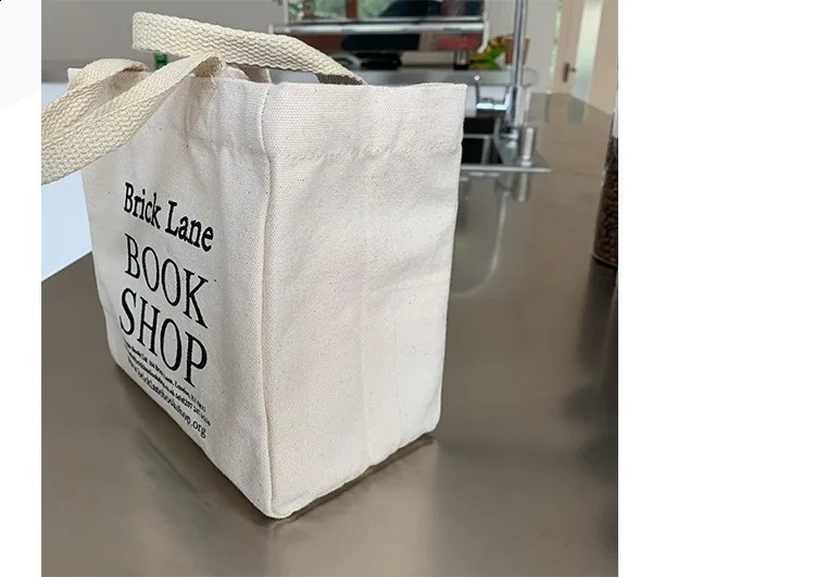 Lunch Bag Canvas Box Picnic Tote Cotton Cloth Small Handbag Pouch Dinner Container Food Storage Bags For Office Lady 240925