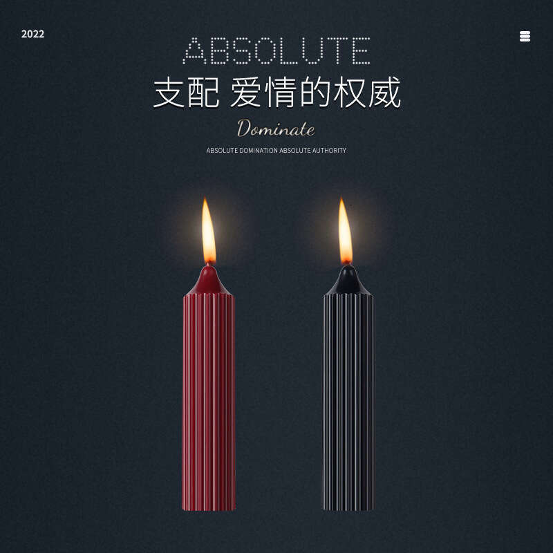 SM props, romantic candles, couple foreplay training, drip wax cylindrical low-temperature candles, SM adult products, hair replacement