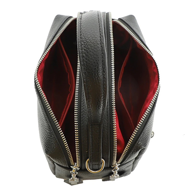 Fashion Cross Body Bag Womens Genuine Leather Simple High Quality Handbag Retro Boston Shoulder 241008