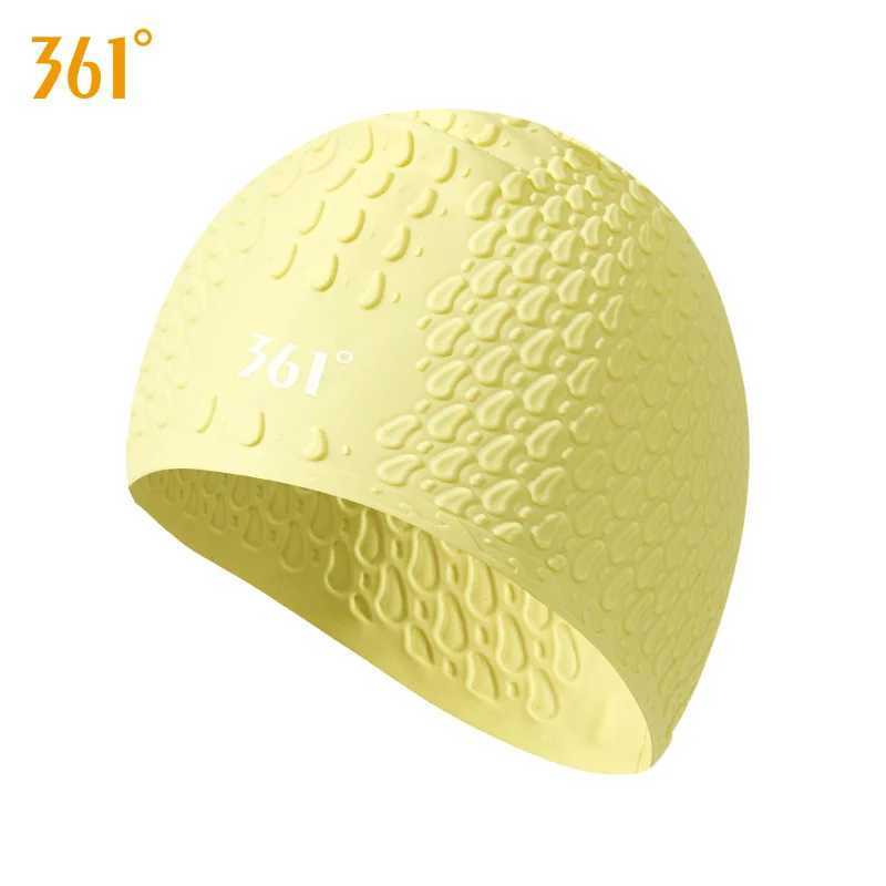 361 adult waterproof flexible silicone ear long hair protection surfing swimming cap Plus size diving cap water sports shower cap CL241009
