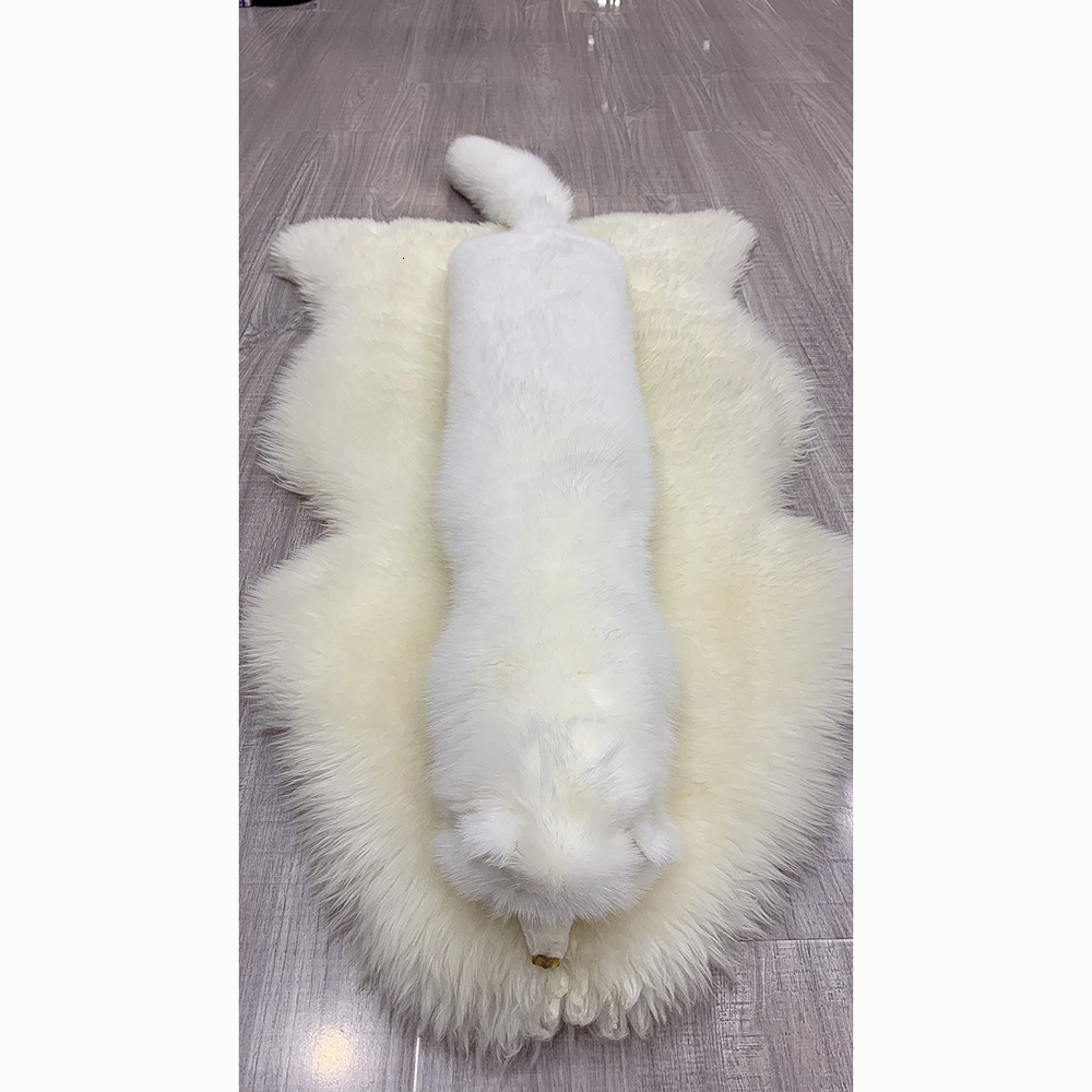 Winter Warm Large Real Fox Collar Natural Fur Coat Scarves Women Men Jackets Hood Shawl Decor Female Neck Scarf Wraps