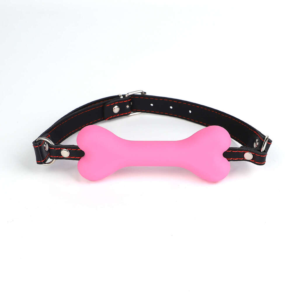 Fun SM prop bone mouth plug humiliation training silicone mouth ball fun breast clip mouth shackle alternative adult products