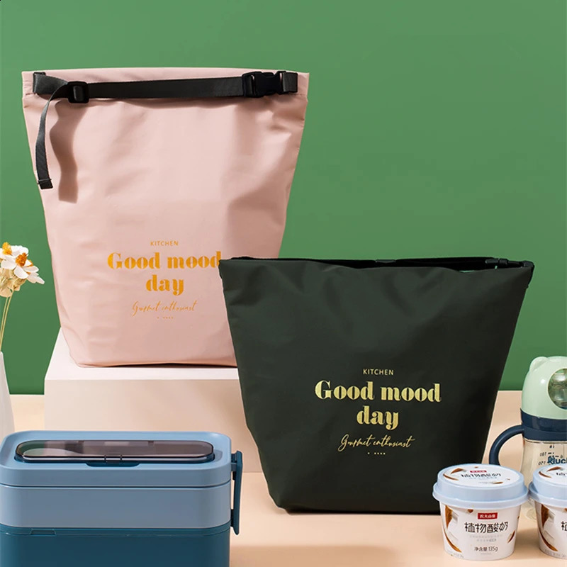 Portable Largecapacity Thermal Lunch Bags Waterproof Nylon Picnic Food Insulated Container Bento Cooler Bag for Work School 240925
