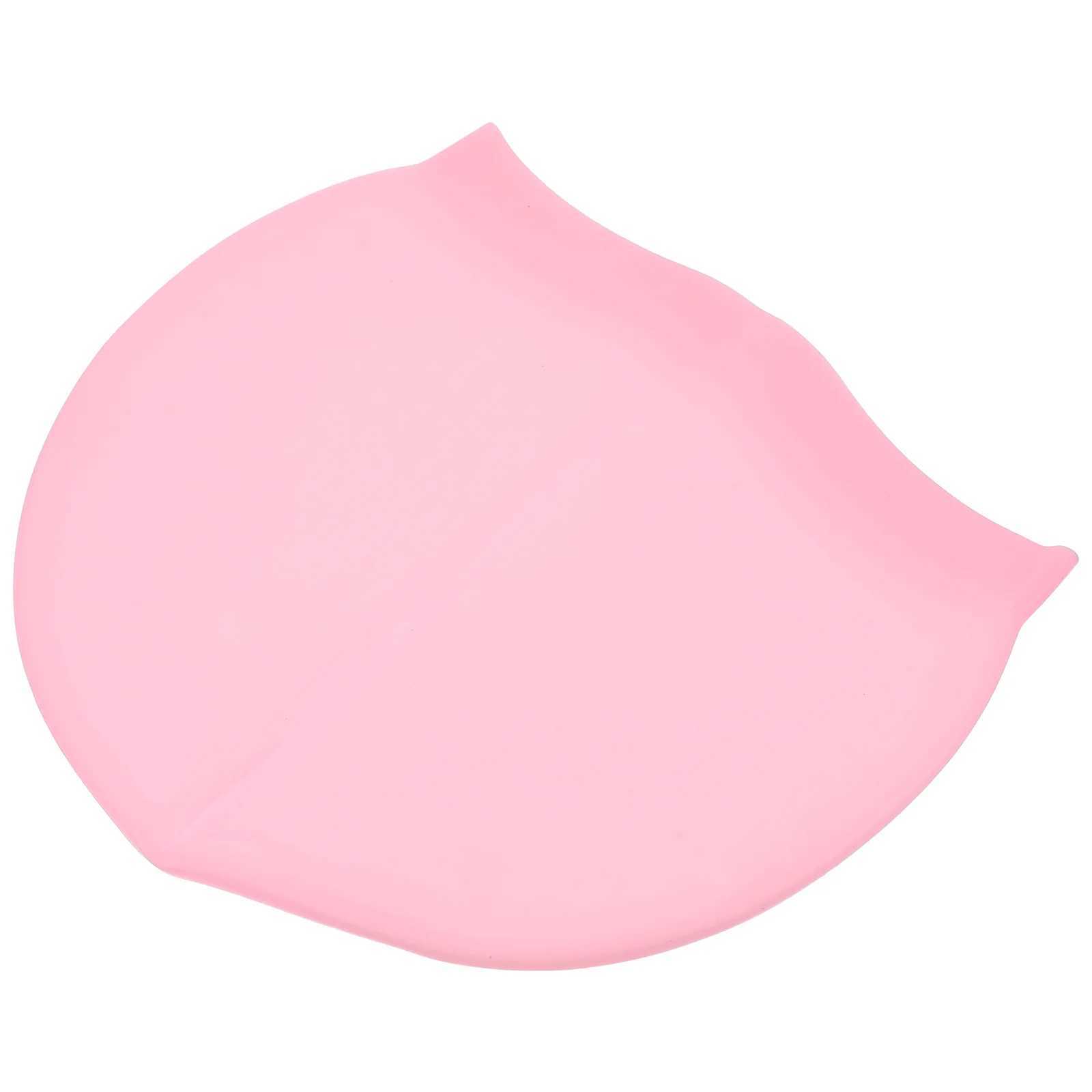 Pu Swimming Hat Bathing Adult Large Women Outdoor Silicone Hat Pink Men CL241009