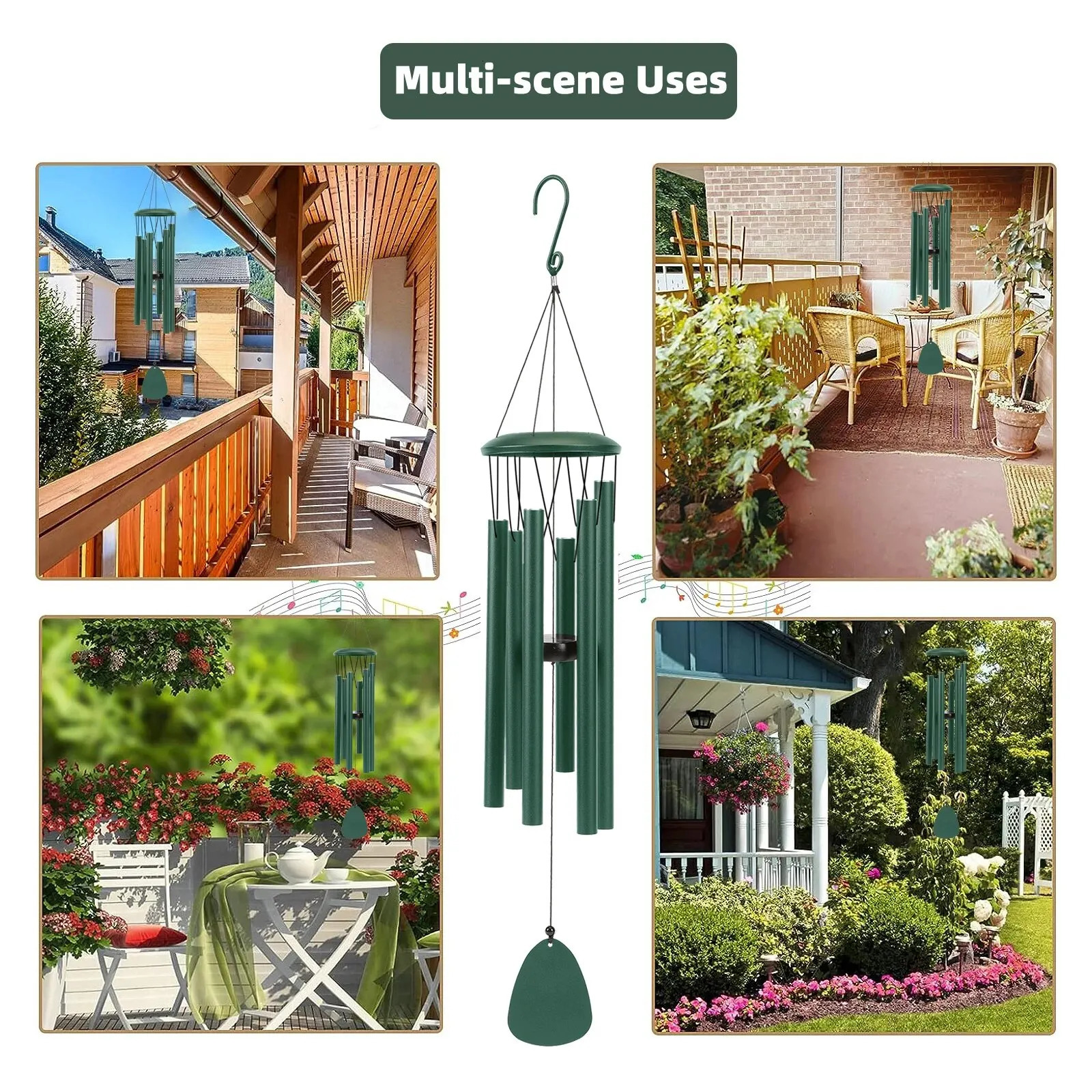 26 inch outdoor wind chimes create an atmosphere for outdoor decoration on the porch and balcony of the farmhouse terrace garden 241008