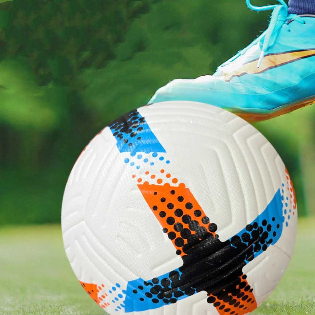 1 latest IC No.5 hand sewn PU football with pump (embossed) standard size 5 football for adult sports trainingW241008