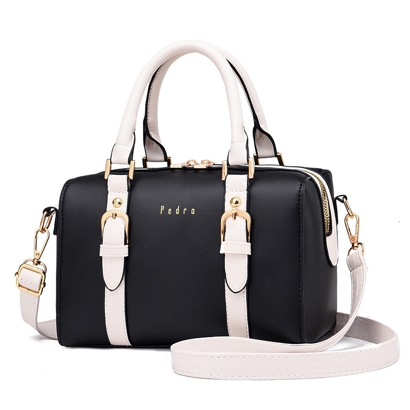 Korean Version Single Shoulder Crossbody Western Style Pillow Bag Women's Handbag PU Leather Fashion Totes Bags