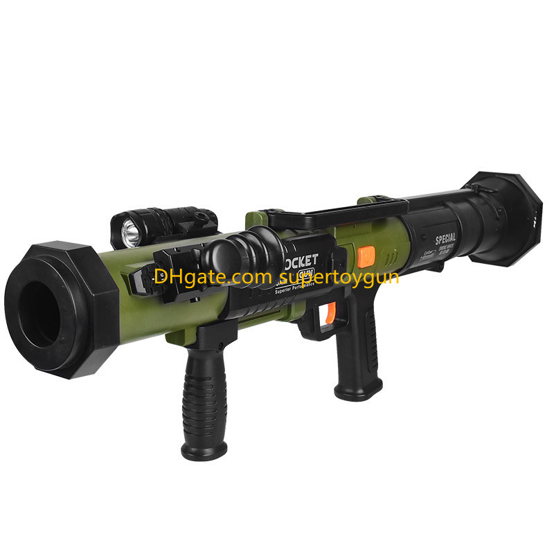 RPG Howitzer Stinger Launcher Gun Soft Bullet Blaster Manual Armas Model Toy For Adults Kids Boys C