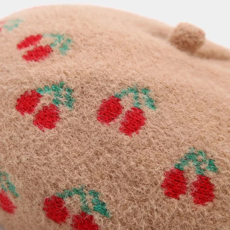 5-color autumn winter wool thick beret French artist beret female painter hat girl beret female warm hat Beanies 241007