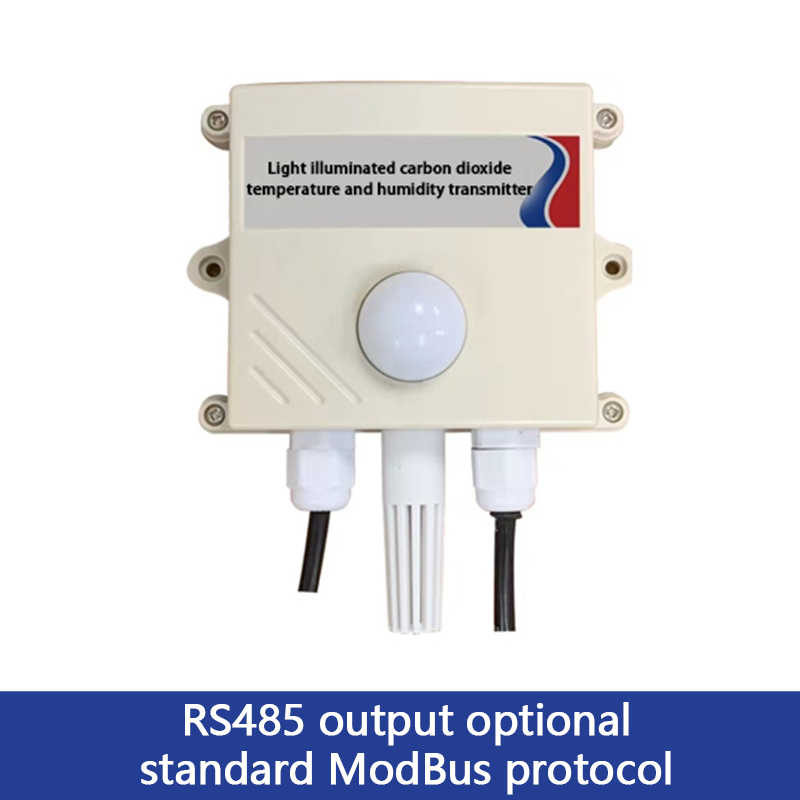 Light carbon dioxide temperature and humidity transmitter whole environment factor detection and monitoring integrated environment intelligent monitor