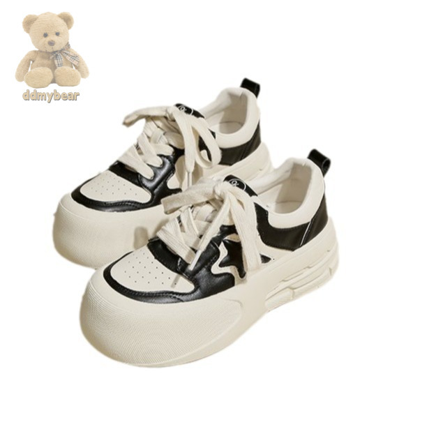 Ddmybear Thick Soled Small White Shoes For Women's 2024 Spring New Versatile Big Toe Shoes, Sports And Leisure Board Shoe Trend Chinese Brand Sho