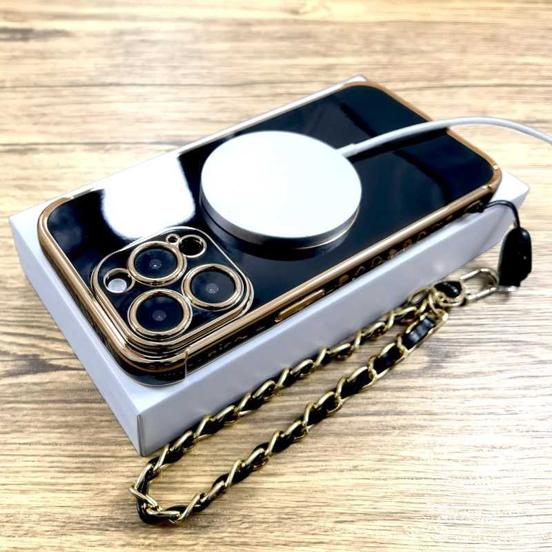 Designer Phone Case Plating TPU shell suitable for iPhone 16 15 14 13 12 Pro Max Plus 15 Pro iPhone 15 14 Pro for Mag safe charging and wristband stra