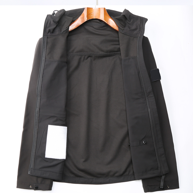 Fall/Winter Windproof Hooded Men's Loose American Toog Waterproof Jacket Coat