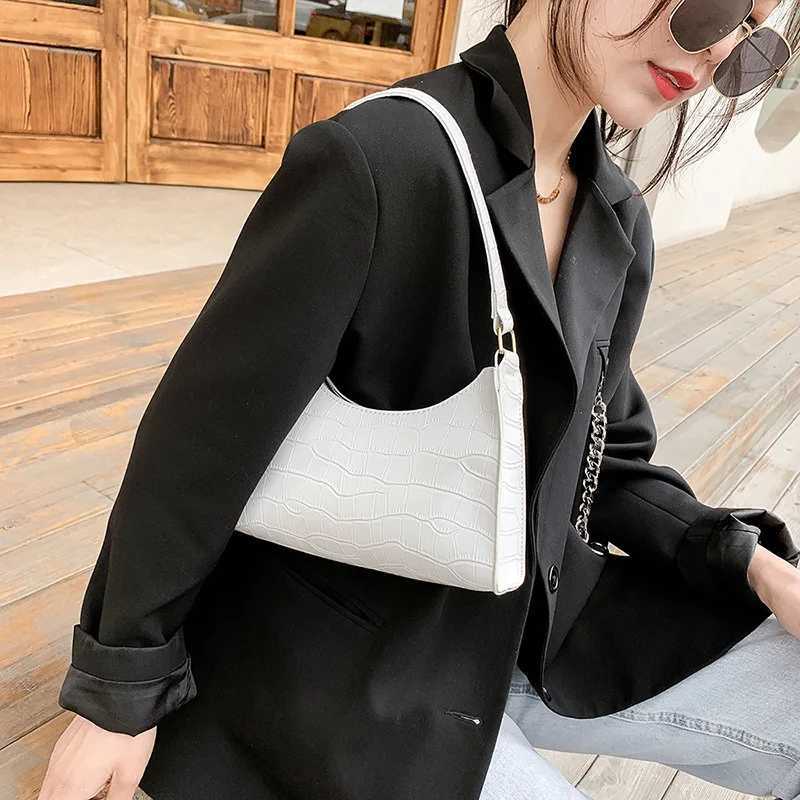 Alligator Pattern Female Small Handbags and Purse Armpit Shoulder Bags High Quality PU Leather Ladies Clutch Totes Bag Z250618