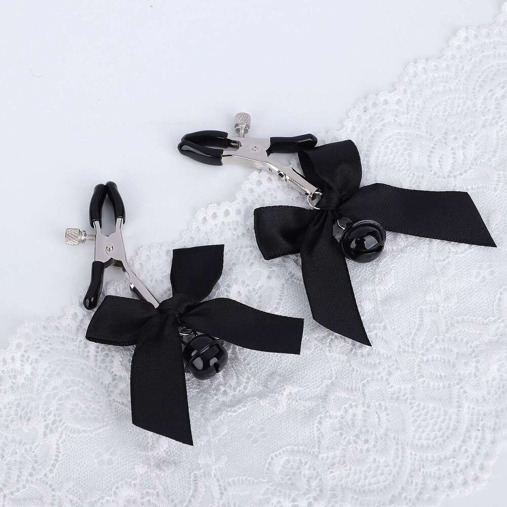 SM Props Sex Milk Clip Bow Bell Milk Clip Nipple Training Masturbation Toys Alternative Adult Products