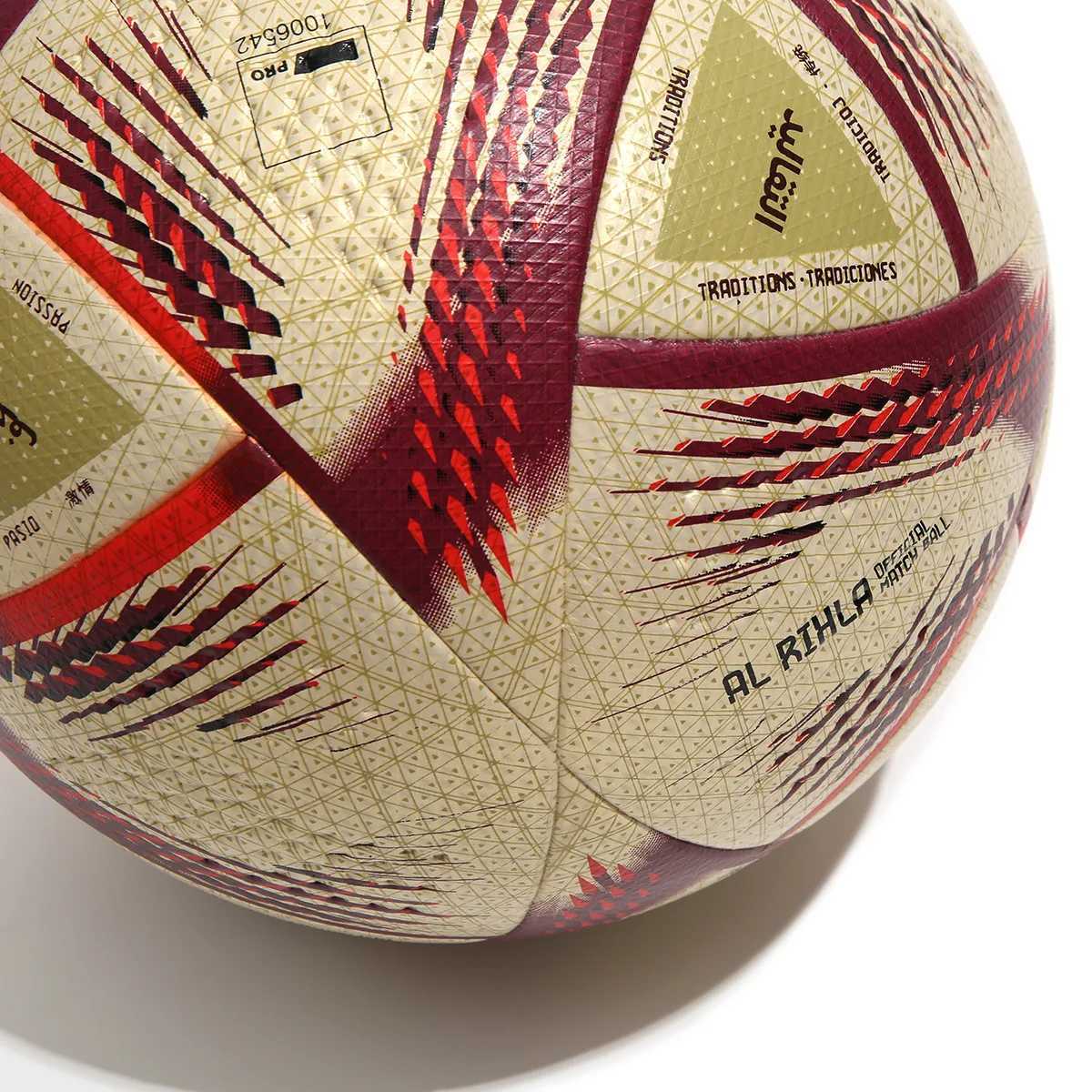 Profit Soccer Ball Size 5 Gold PU Material Wear resistant Match Training Ball Indoor/Outdoor Match FootballW241008